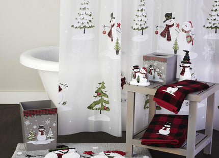 SKL Home Woodland Winter, Wastebasket, Red