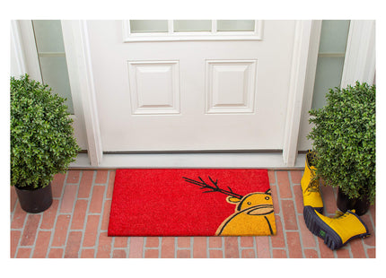Calloway Mills 120971729 Christmas Moose Doormat, 17" x 29", Multicolor