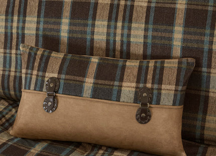 Woolrich Queen Comforter Set, Rustic Lodge Cabin Comforter, All Season Down Alternative Bedding with Matching Shams & Bedskirt, Soft Cozy Spun Fabric, Hadley Plaid, Multi