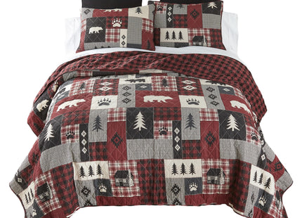 Donna Sharp Full/Queen Bedding Set - 3 Piece - Bear Peak Cotton Lodge, 90" x 90"