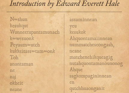 Natick Dictionary: A New England Indian Lexicon