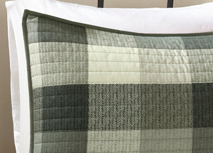 Madison Park Cabin Lifestyle Plaid Quilt Set, 6PC Full/Queen Coverlet