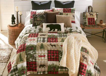 Donna Sharp Cedar Lodge Twin Quilt Set, 68" x 90"