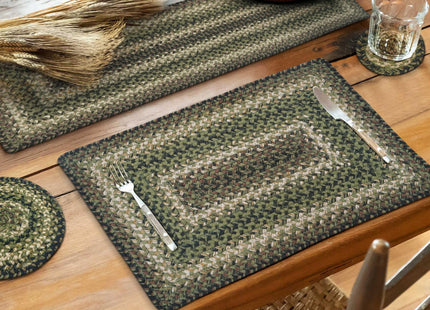 Homespice Pinecone Braided Coasters for Rustic Decor, Round 4" Set of 6