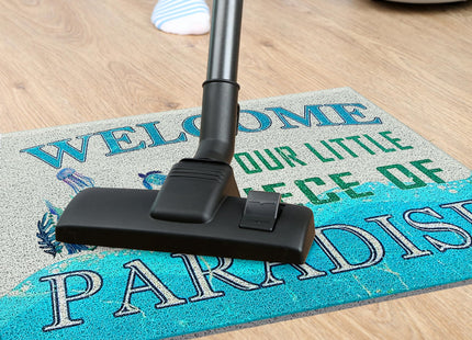 Supwhd Beach Coastal Door Mat, Coastal Beach Welcome Mat, Beach Room Decor, Nautical Door Mat, Beach House Decor, Welcome to Our Little Piece of Paradise 17x30 Inches