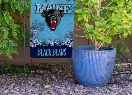 Rico Industries NCAA Maine Black Bears Primary 13" x 18" Double Sided Garden Flag