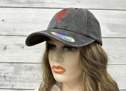 Shenbors Crawfish Lobster Embroidered Men Women Adjustable Dad Hats