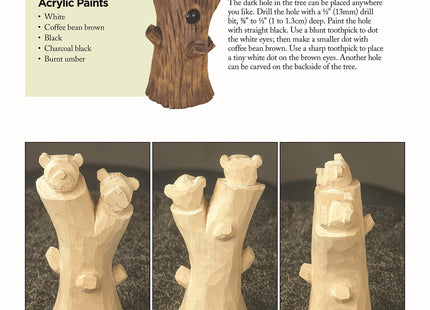 Whittling the Country Bear & His Friends: 12 Simple Projects for Beginners (Fox Chapel Publishing) Step-by-Step Instructions & Easy-to-Use Patterns for Bears, Moose, Beavers, & Rabbits; 180 Photos
