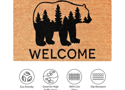 Calloway Mills 104672436 Bear Country Doormat, 24" x 36", Natural/Black