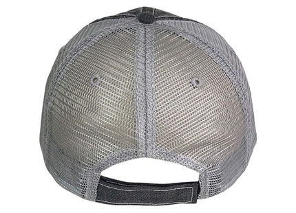 Mama Bear Distressed Trucker Hat - Embroidered Baseball Hat (Black/Gray)