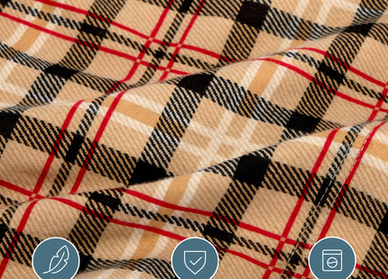 Bare Home Flannel Duvet Cover Set (Queen, Red Lodge Plaid)
