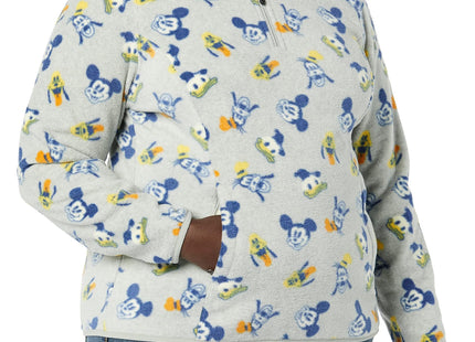 Amazon Essentials Disney | Marvel | Star Wars | Princess Women's Soft Polar Fleece Quarter-Zip Mock Winter Jackets, Mickey and Friends, X-Large