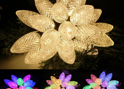 AWQ 20 LED 41 FT Christmas String Lights Oversize Pinecone for Xmas Decor