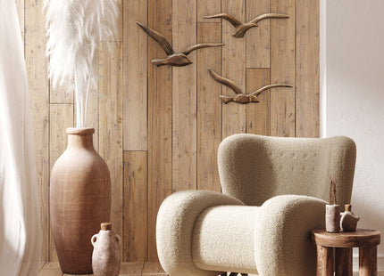 Coastal Flying Bird Wall Decor, Art Sculptures Set of 3,