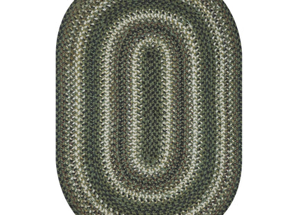 Homespice Pinecone Oval Woven Rug Ideal as Jute Entryway Rug, 27x45