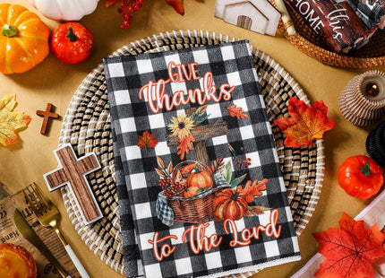 Oudain 6 Pcs Fall Kitchen Towels Set Autumn Pumpkin Maple Dish Towels