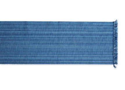 DII Variegated Tabletop Collection, Table Runner, 13x72, Nautical Blue