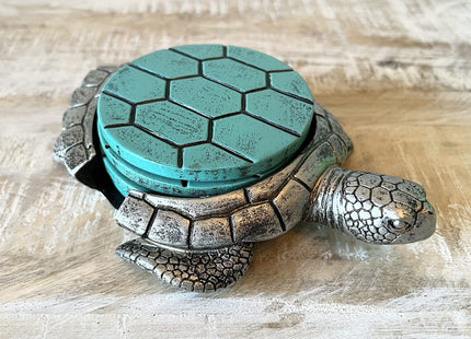 Sea Turtle Coaster Set - Nautical Ocean Beach Coastal Decor