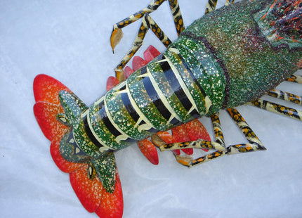 Hand Made Bamboo Model Big Lobster for Wall Decoration 31" Already Build with Couple Simple Easy Assembly Require