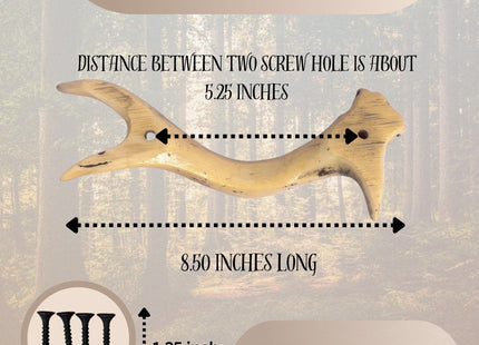 BestGiftEver Rustic Antler Drawer Pulls & Cabinet Handles, 8.5-Inch
