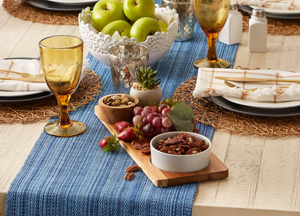 DII Variegated Tabletop Collection, Table Runner, 13x72, Nautical Blue