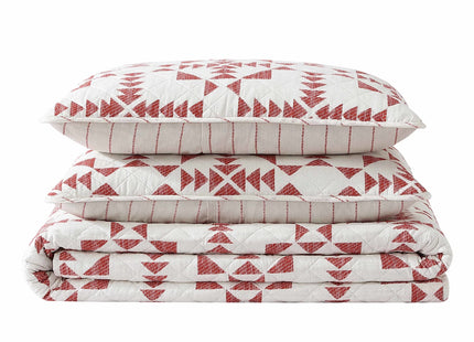 Eddie Bauer- Queen Quilt Set, Cotton Reversible Bedding Set, All Season Lodge Home Décor (Arrowhead Orange, Queen)