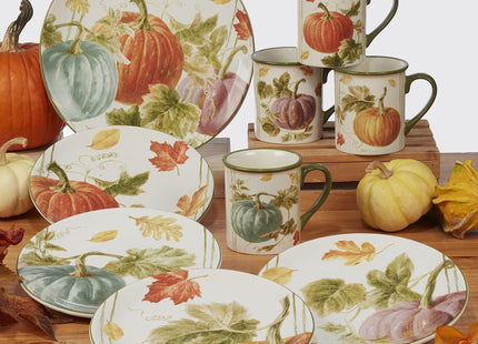 Certified International Autumn Harvest 16 oz. Mugs, Set of 4