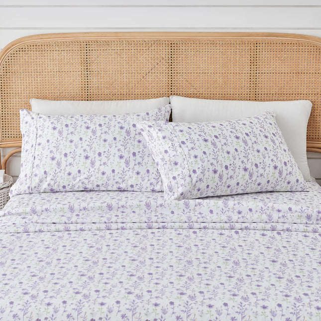 4 Piece Queen Sheet Set - Green Coastal Print Microfiber Bed Sheets - Ultra-Soft, Stain & Fade Resistant, All-Season Bedding Sheets & Pillowcases (Crab - Aqua Green)