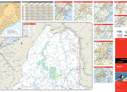 Rand McNally Easy to Read: Maine State Map