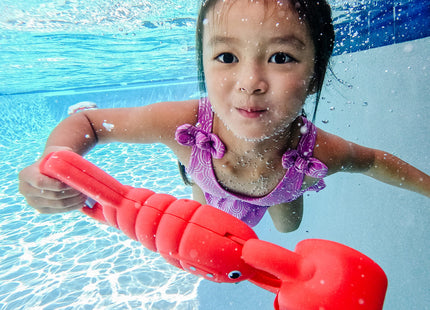 Melissa & Doug Sunny Patch Louie Lobster Claw Catcher - Grab-and-Squeeze Pool Toy