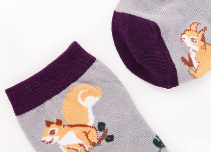 Belloxis 5Pcs Squirrel Socks for Women, Funny Squirrel Gifts