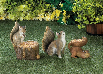 Gifts & Decor Woodland Brown Squirrel Outdoor Birdfeeder