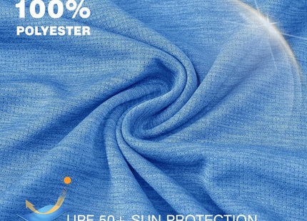 TBMPOY Womens UPF 50+ Sun Protection Hoodie Shirt Long Sleeve Fishing Hiking Outdoor UV Shirt Lightweight Lake Blue M