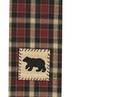 Park Designs Concord Black Bear Dishtowel Set of 2