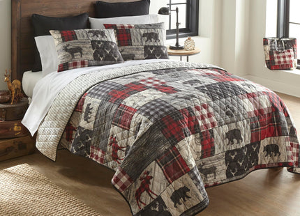 Donna Sharp Twin Bedding Set - 2 Piece - Timber Lodge Quilt Set, 68" x 90"