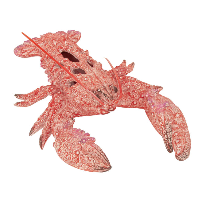 Red Lobster Statue Figurine - Ocean Decor Beach House Accent - Coral Reef Coastal Nautical Tabletop Decor (12.25" x 8.25")