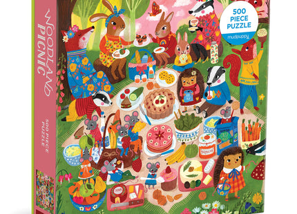 Mudpuppy - Woodland Picnic 500 Piece Jigsaw Puzzle