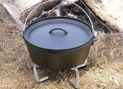 Stanbroil 8" Stainless Steel Folding Dutch Oven Lid Stand for Campfire