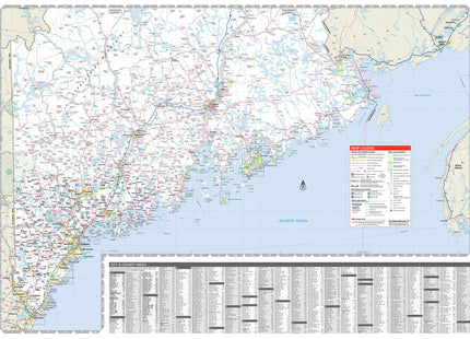Rand McNally Easy to Read: Maine State Map