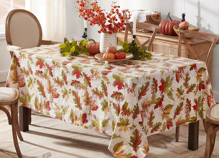 Newbridge Thanksgiving Rustic Acorn & Leaf 60x84 Inch Rectangle Tablecloth