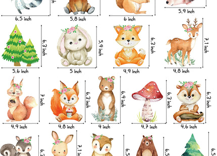 Woodland Party Decorations 20pcs Woodland Animals Hanging Swirls Forest Animals Foil Ceiling Decorations for Woodland Theme Birthday Party Baby Shower Supplies