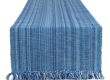 DII Variegated Tabletop Collection, Table Runner, 13x72, Nautical Blue