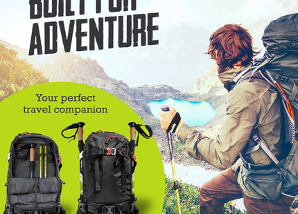 TrailBuddy Trekking Poles – Lightweight 7075 Aluminum Hiking Poles for Women, Men & Seniors – Collapsible Walking Sticks for Travel, Trails & Balance