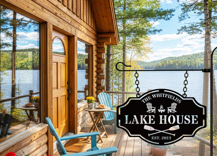 Custom Lake House Welcome Sign,Personalized Metal Lake House Signs,Lake House Decor,Personalized Metal Sign,Custom Outdoor Decor