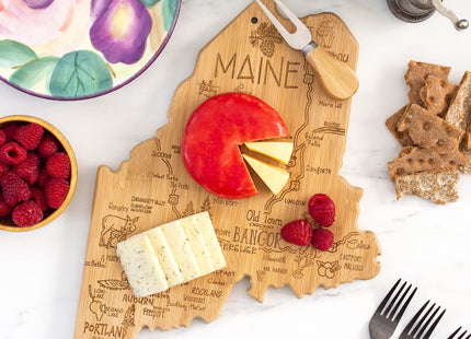 Totally Bamboo Destination Maine State Shaped Cutting Board