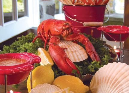 Nantucket Seafood Cotton Lobster Bibs, Set of 2 Adult Crab Bibs, 14" x 21"