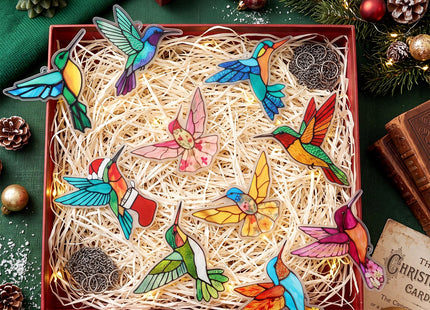 BrightRow 10 Pcs Hummingbird Gifts for Women Hummingbird Hanging Ornaments