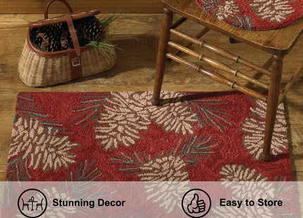 Park Designs Pinecone Hooked Rug, 24 x 36