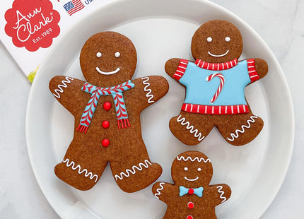 Ann Clark Gingerbread Man Cookie Cutters Set of 3, Made in USA