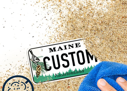 Mini License Plates, Personalized License Plates, Custom for Car, Bikes, ATV, Kids Car, Golf Cart, Jeep, 2x4 Inch, Rust-Free Fade Resistant Aluminum, USA Made By My Sign Center (Maine)